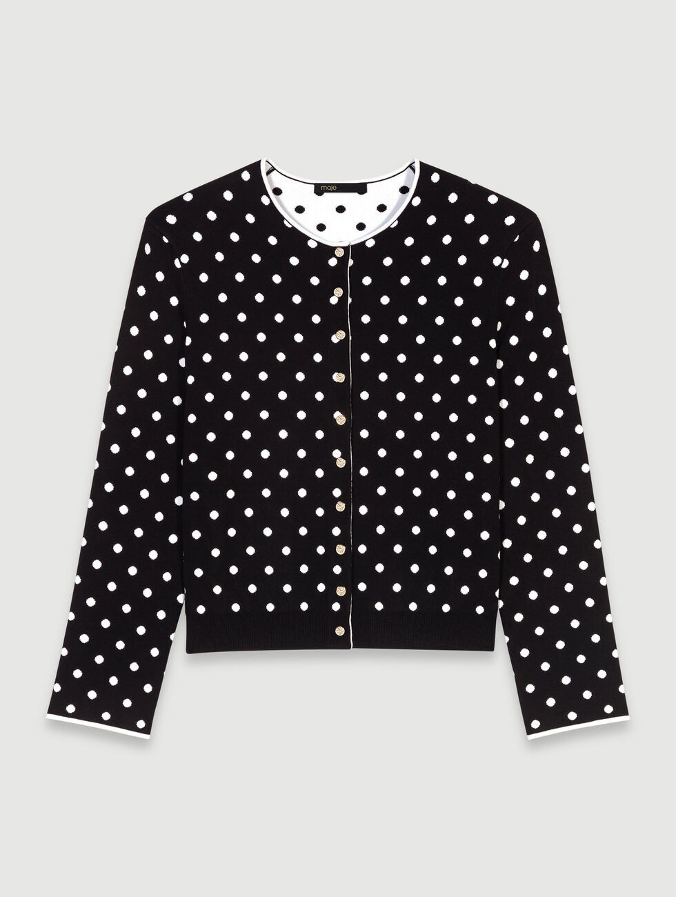 Fancy knit cardigan | Maje US | Maje US