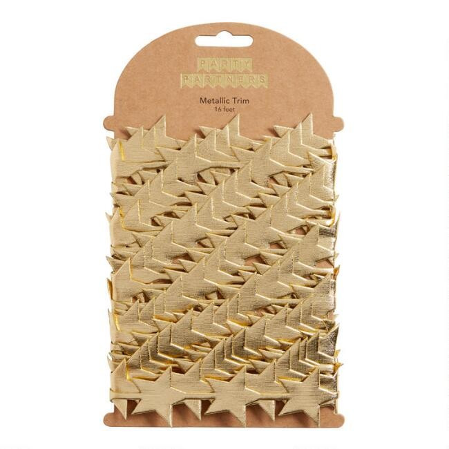 Metallic Stars Ribbon | World Market