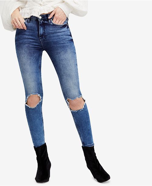 Busted Knee Skinny Jeans | Macys (US)