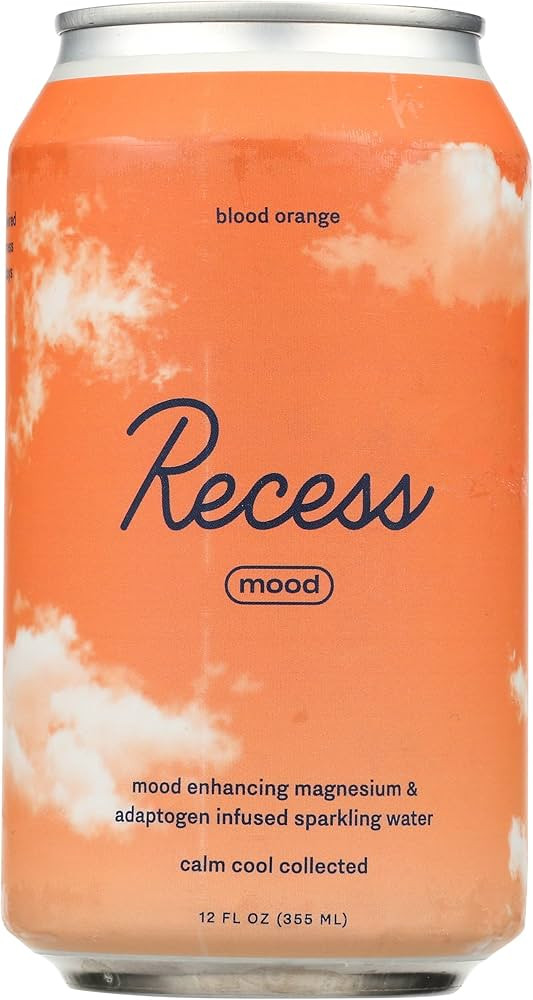 Recess Blood Orange Sparkling Water 12oz, (12 Pack) | Amazon (US)