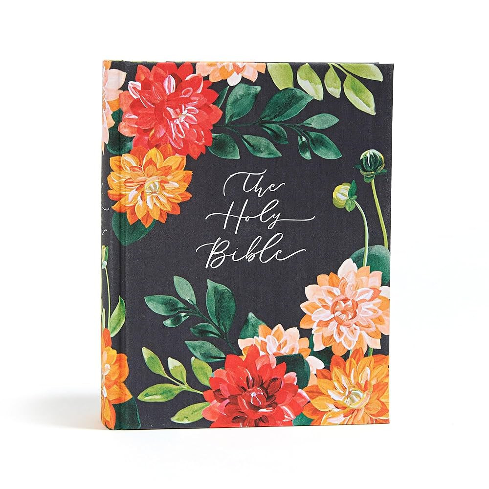 CSB Notetaking Bible, Hosanna Revival Edition, Dahlias Cloth Over Board, Black Letter, Single-Col... | Amazon (US)