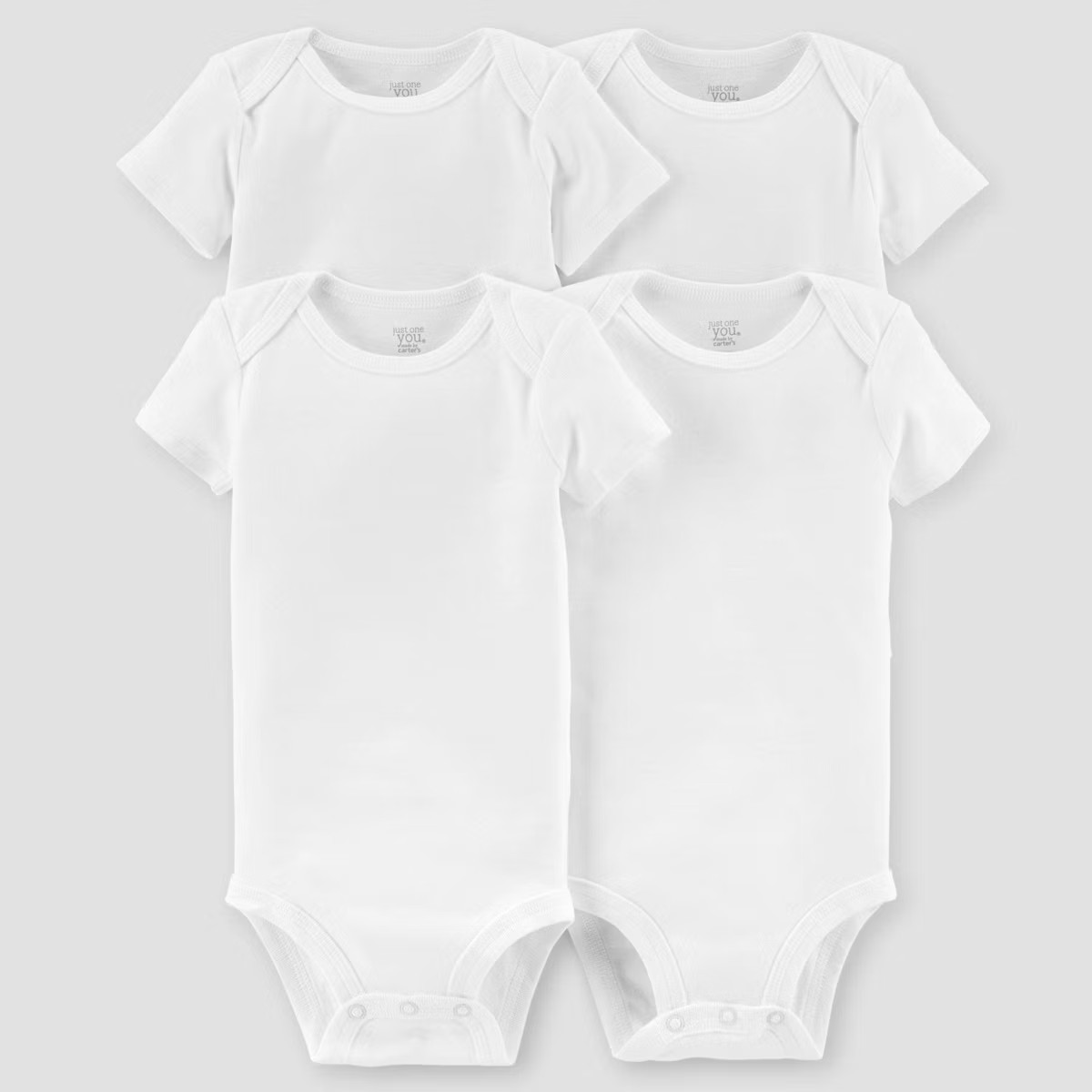 Carter's Just One You® Baby 4pk Short Sleeve Bodysuit - White | Target