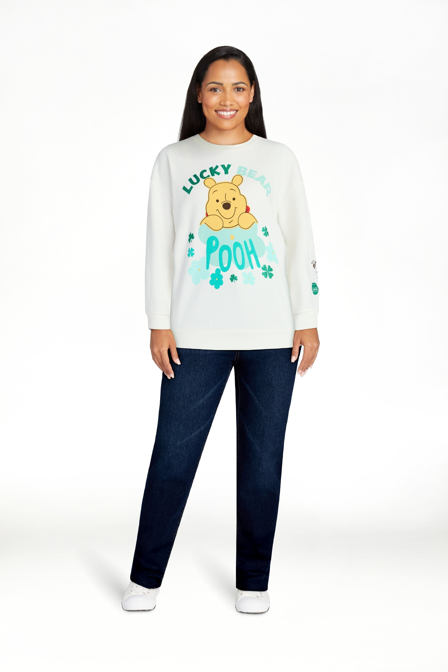 Winnie the Pooh Women's St. Patrick's Day Graphic Sweatshirt with Long Sleeves, Sizes XXS-XXL | Walmart (US)