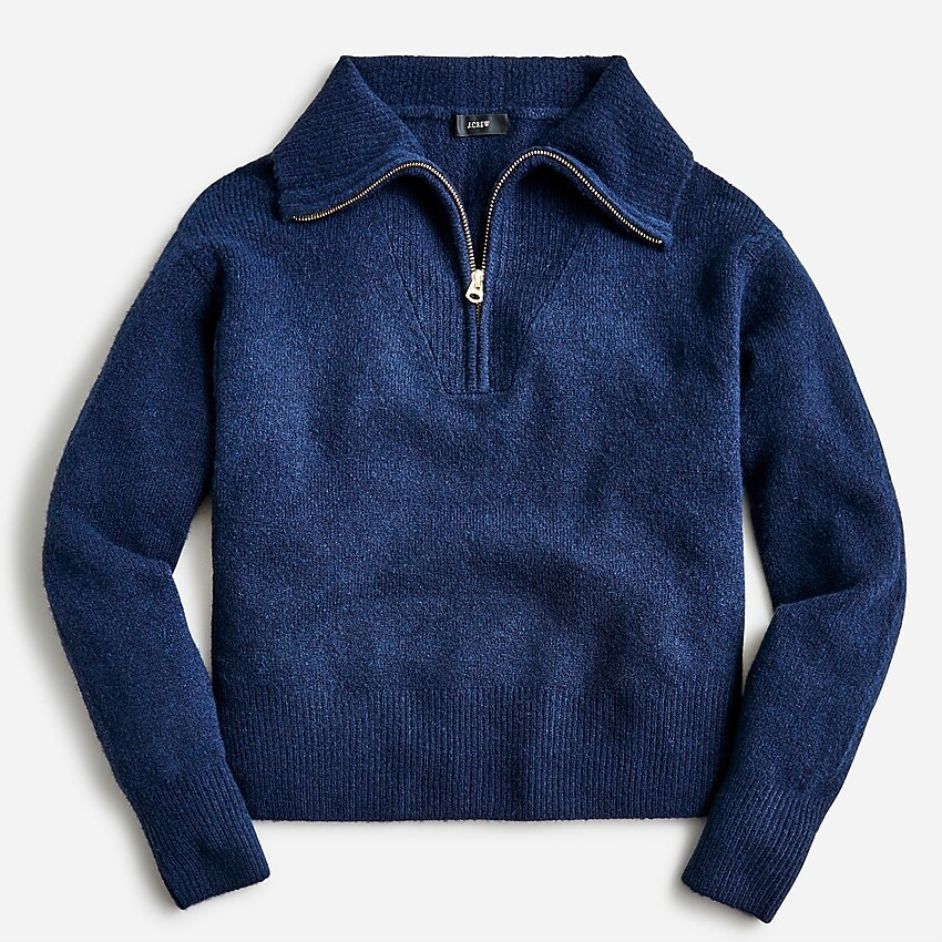 Relaxed half-zip stretch sweater | J. Crew US