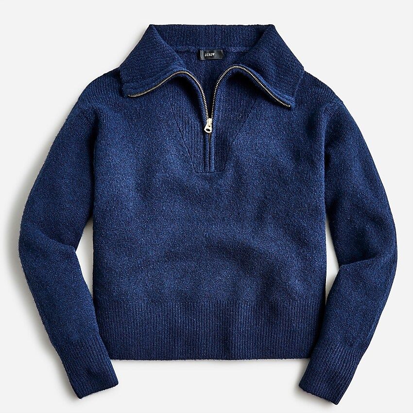 Relaxed half-zip stretch sweater | J.Crew US