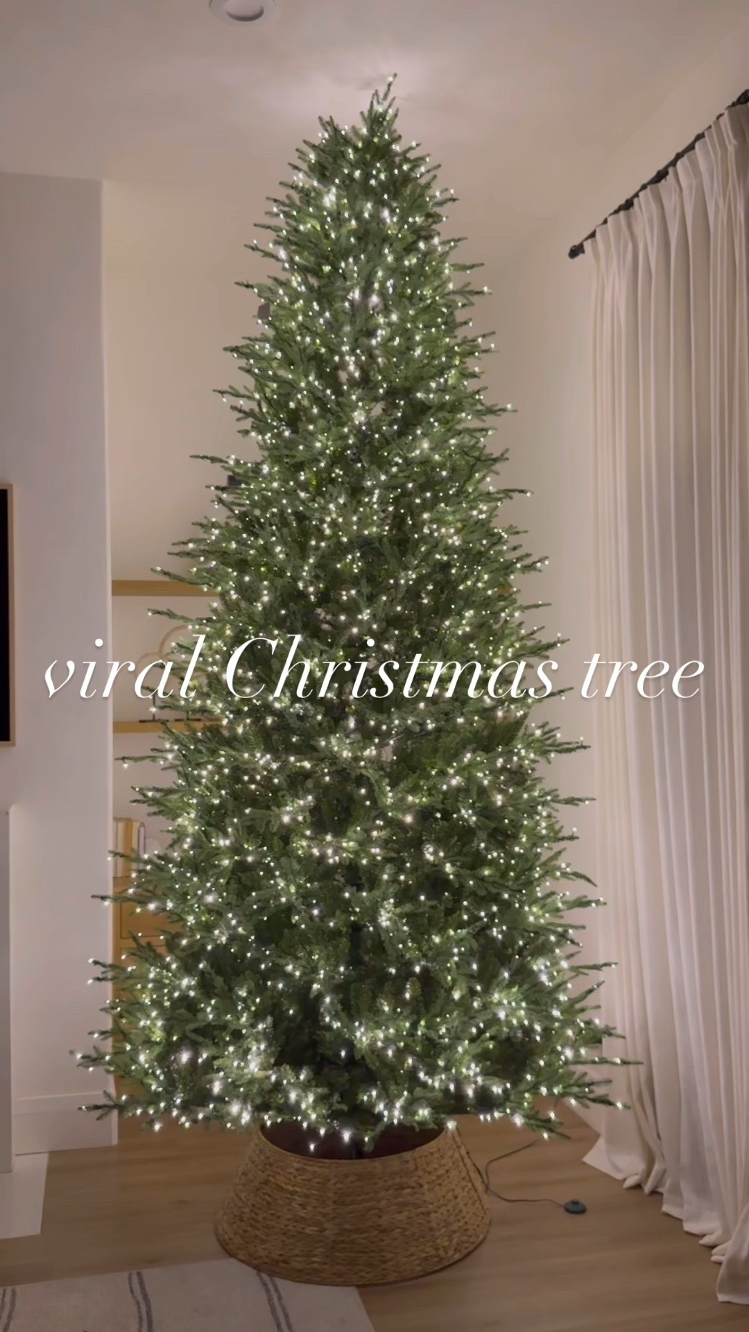 We have the 12 foot! Super easy to put together, and less than 10 minutes. Branches feel soft and real! The twinkling feature is my favorite. Also linking some very similar ones that also have the twinkle lights if you need a smaller tree. 


Home Depot Christmas tree. Viral Christmas tree. #LTKChristmas 

#LTKHome #LTKSeasonal