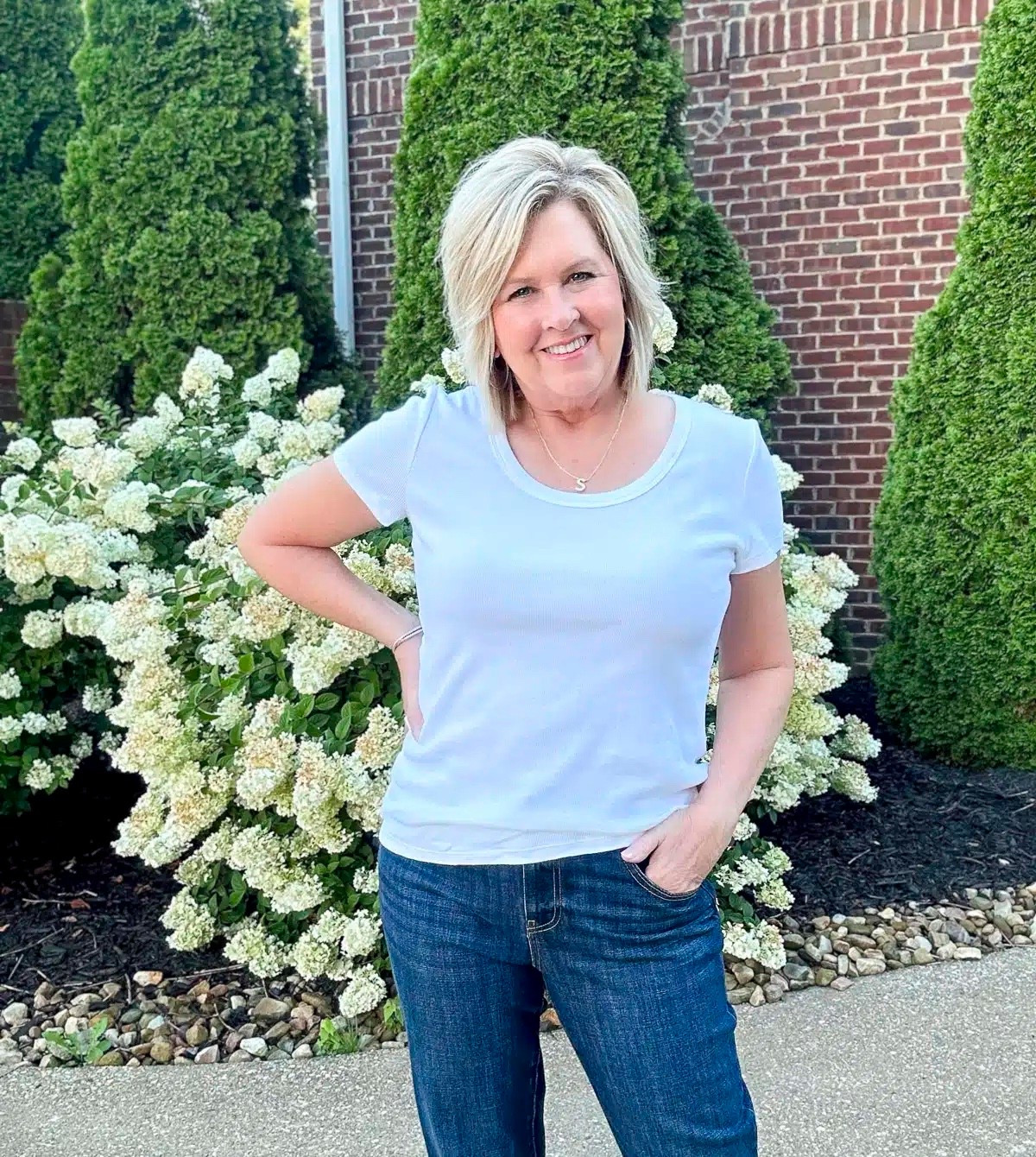 Quality basics to add to your wardrobe! My top comes in several colors and I’m wearing a size large. My jeans are a size 8.

#LTKWorkwear #LTKOver40 #LTKootd