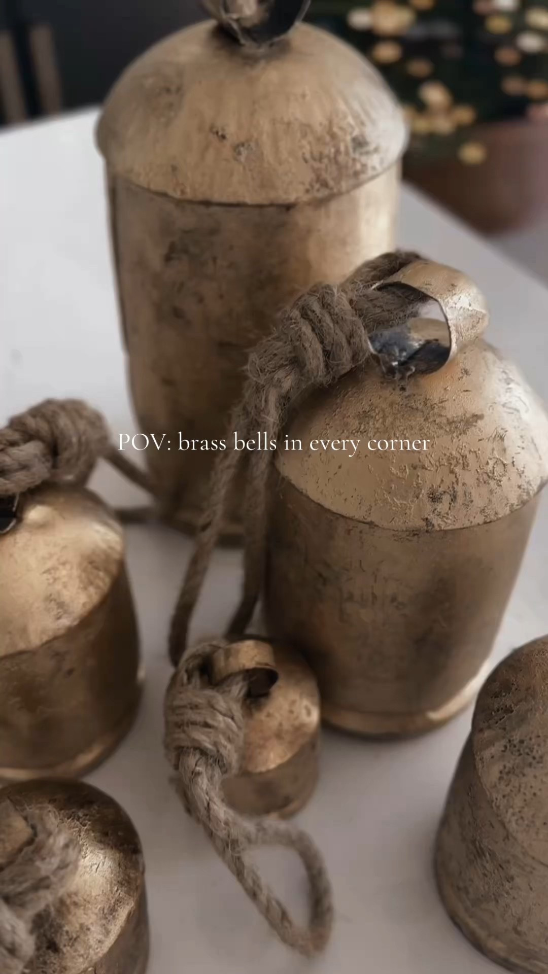 Brass bells in every corner this year ✨ The easiest way to add that modern, minimalist holiday vibe without overwhelming your space. Linking my exact bells

#LTKHome #HolidayDecor #BrassBells #MinimalistChristmas #CozyHomeVibes #ModernHolidayDecor #holidaydecor

#LTKHome #LTKHoliday #LTKSeasonal