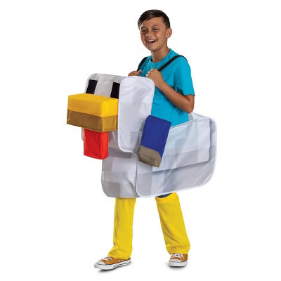Minecraft Kids' Chicken Jockey Pop Out Ride on Costume Suit Unisize 8+ Age | Target