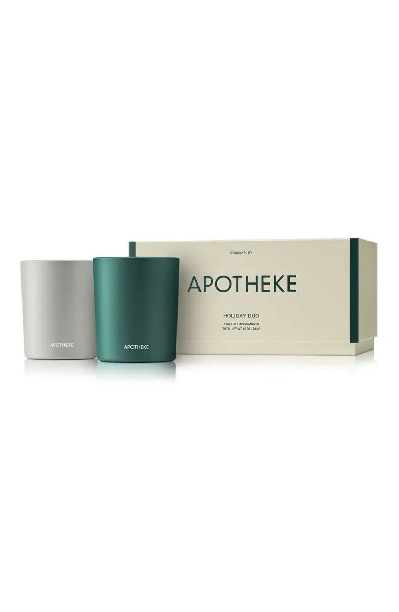 APOTHEKE Black Cypress & Firewood Candle Duo Set | Nordstrom | Nordstrom