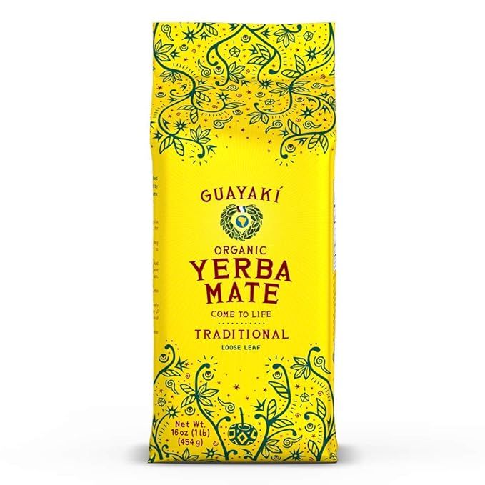 Guayaki Yerba Mate, Organic Traditional Loose Leaf, 16 oz | Amazon (US)