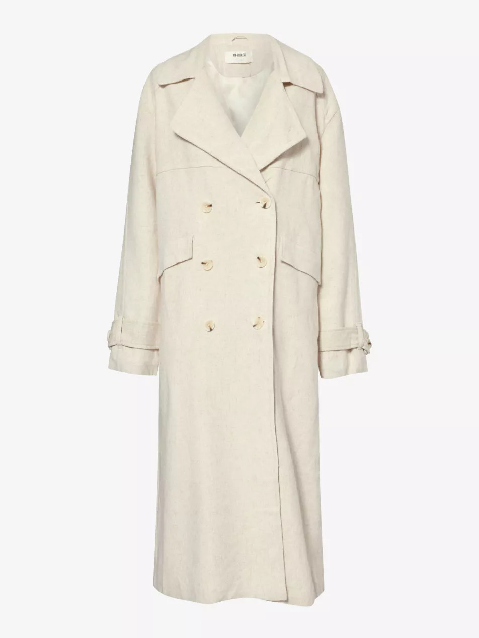 Tanya double-breasted woven coat | Selfridges