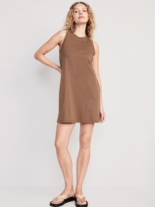 Sleeveless Vintage A-Line Mini Shift Dress for Women | Old Navy (CA)