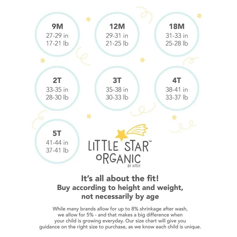 Little Star Organic Baby & Toddler Girl 3 Pk Knit Shorts, Size Newborn-5T | Walmart (US)