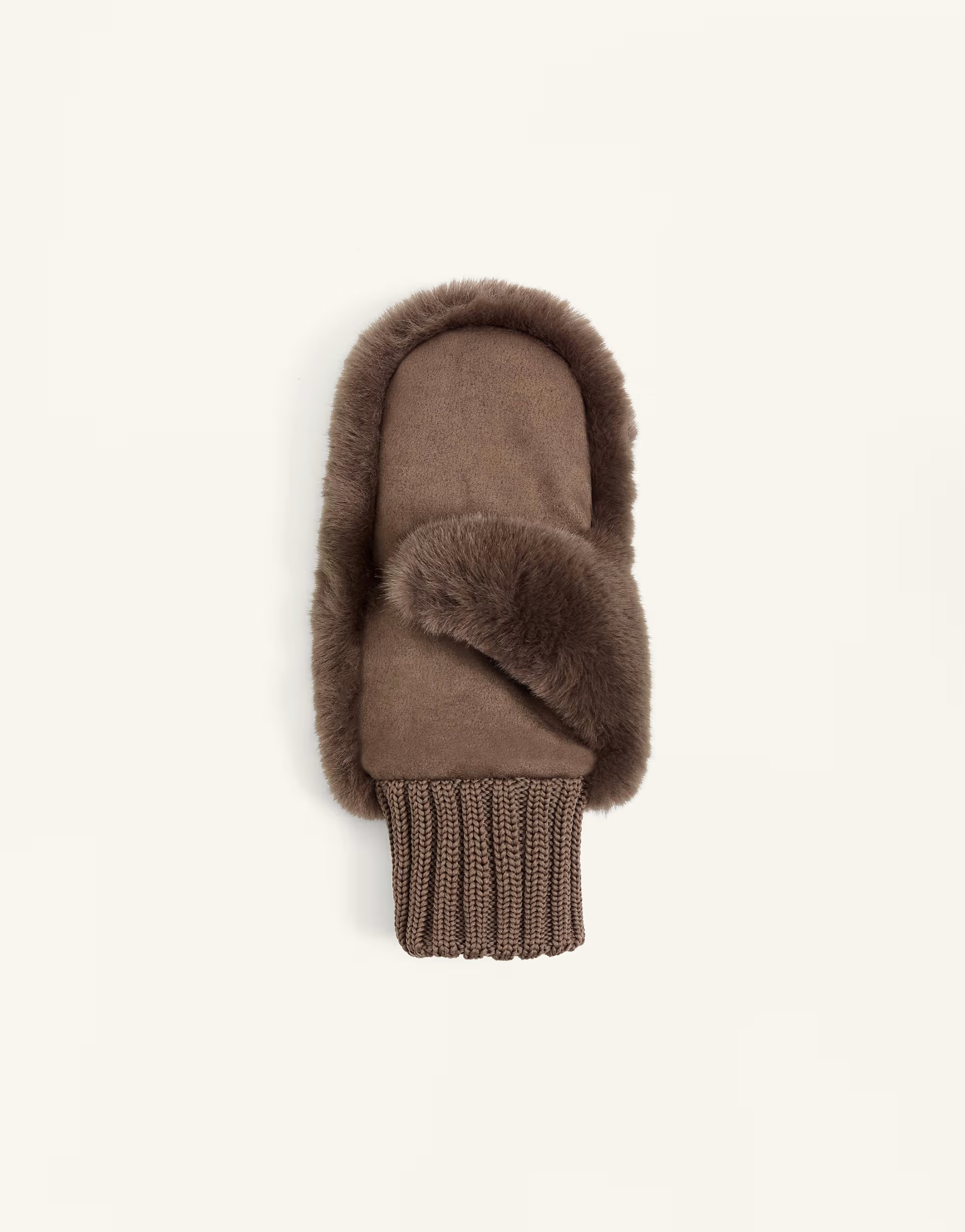 OYSHO - Moufles en fausse fourrure à poignets élastiques - Marron | ASOS | ASOS (Global)