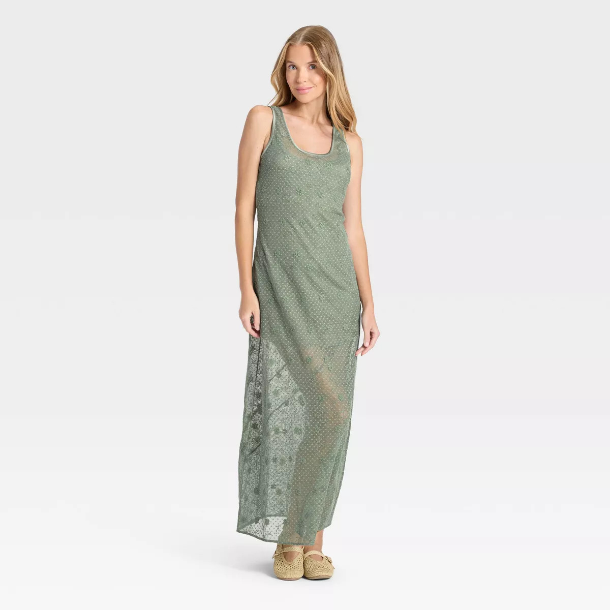 Women's Lace Maxi A-Line Dress - Universal Thread™ | Target