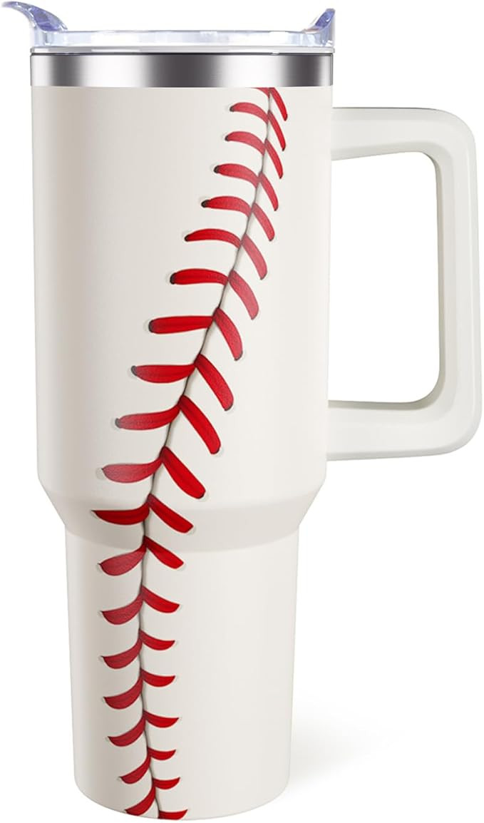 40oz Baseball Tumbler Baseball Gifts Stuff for Men Women Gift for Coach Lovers Fan Mom Stainless ... | Amazon (US)
