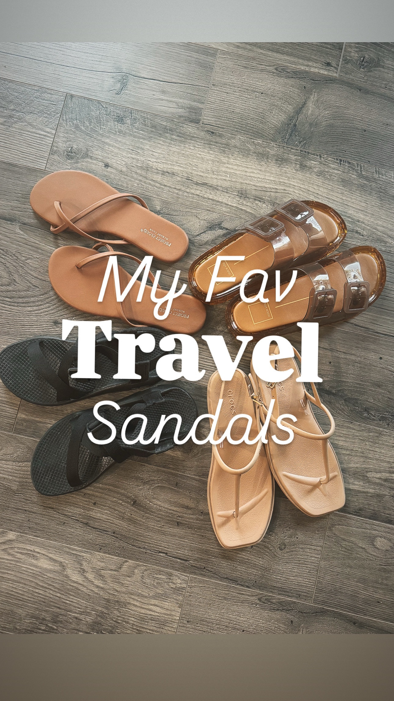 These are my fav travel sandal. The Chacos and crocs I’ve been wearing for years traveling and I just now added the Amazon ones and the Dolce Vita jellies sandals. They are all soo good!

I also linked a couple other sandals that I love too! 

#travelsandals #travel #vacation #sandals#LTKSummerEdit #LTKFindsUnder100

#LTKTravel