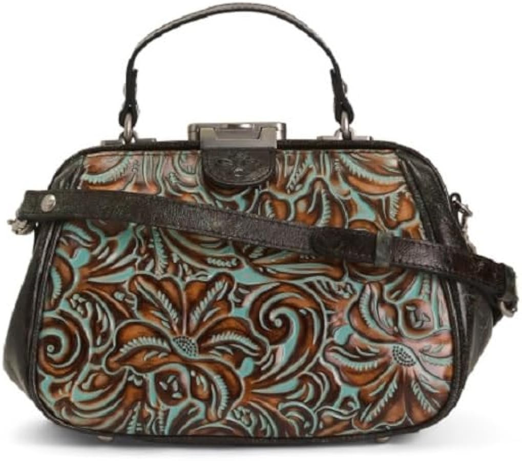 Patricia Nash Gracchi Satchel Leather Handbag Purse | Amazon (US)