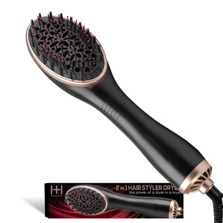 Hot and Hotter 2 in 1 Ceramic Hair Styler Dryer 1000W 120V | Walmart (US)