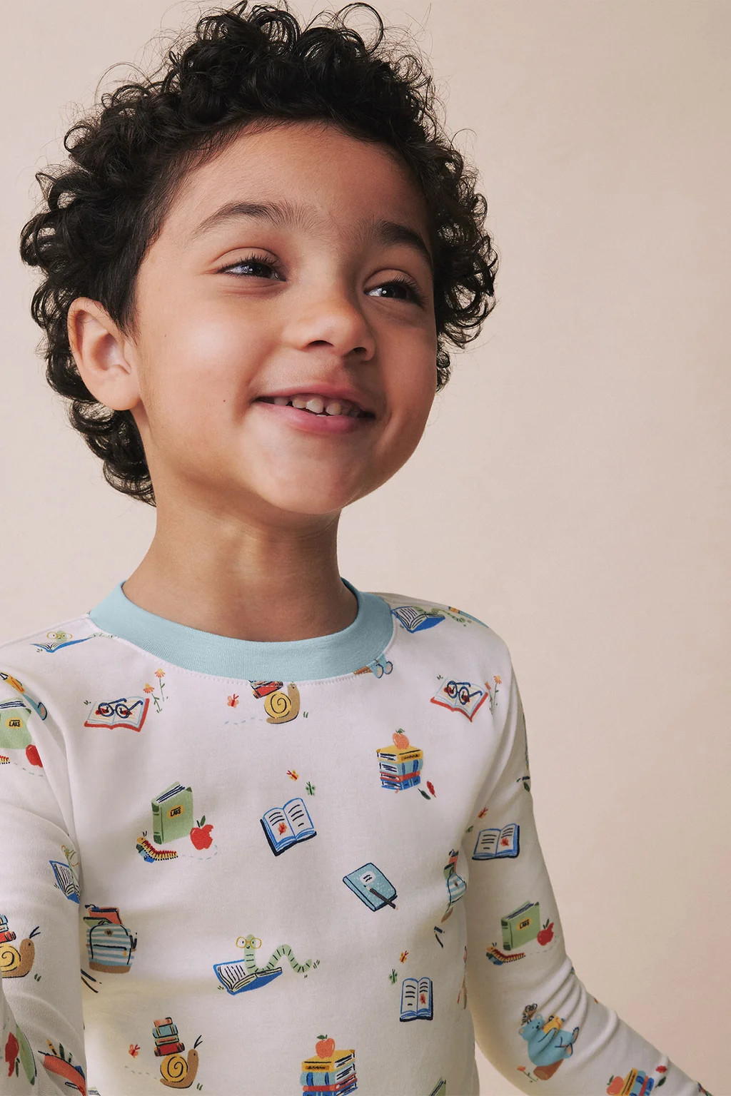 Kids Long-Long Set in Book Worm | Lake Pajamas