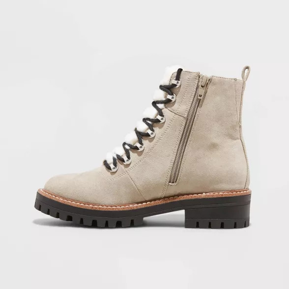 Women's Leighton Sherpa Tongue Hiking Boots - A New Day™ | Target