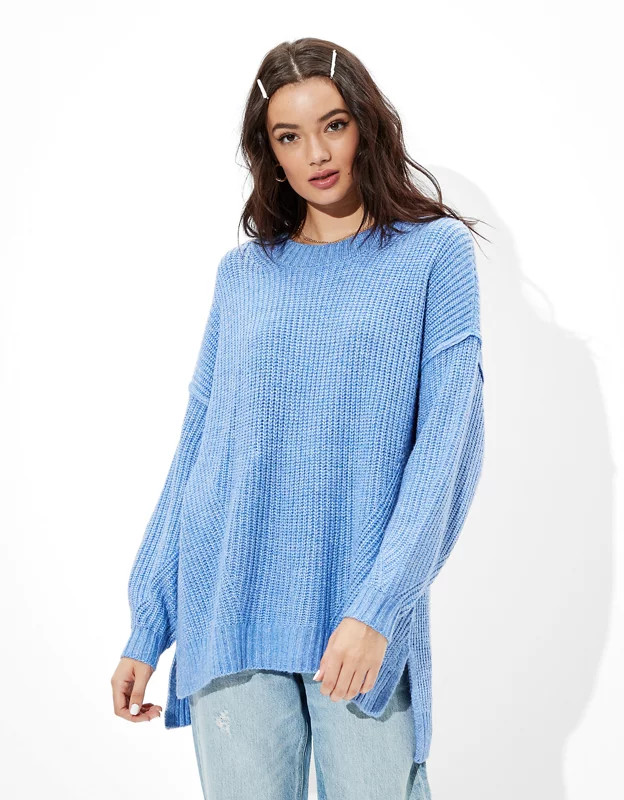 AE Oversized Dreamspun Crew Neck Sweater | American Eagle Outfitters (US & CA)