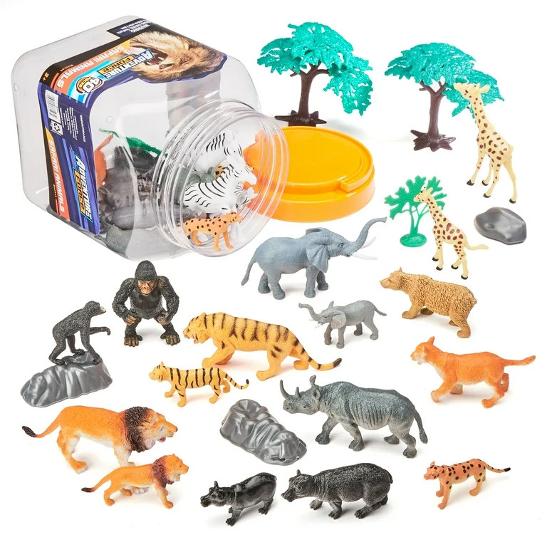 Adventure Force Safari Animals Bucket, 40 Pieces | Walmart (US)