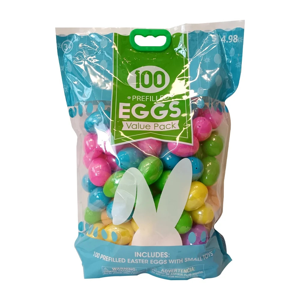 Way to Celebrate 100ct Prfilled Eggs!Material Plastic of Easter Eggs! | Walmart (US)