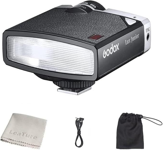 GODOX Lux Junior Retro Camera Flash Auto/Manual Mode GN12 6000K Color Temperature Compatible with... | Amazon (US)