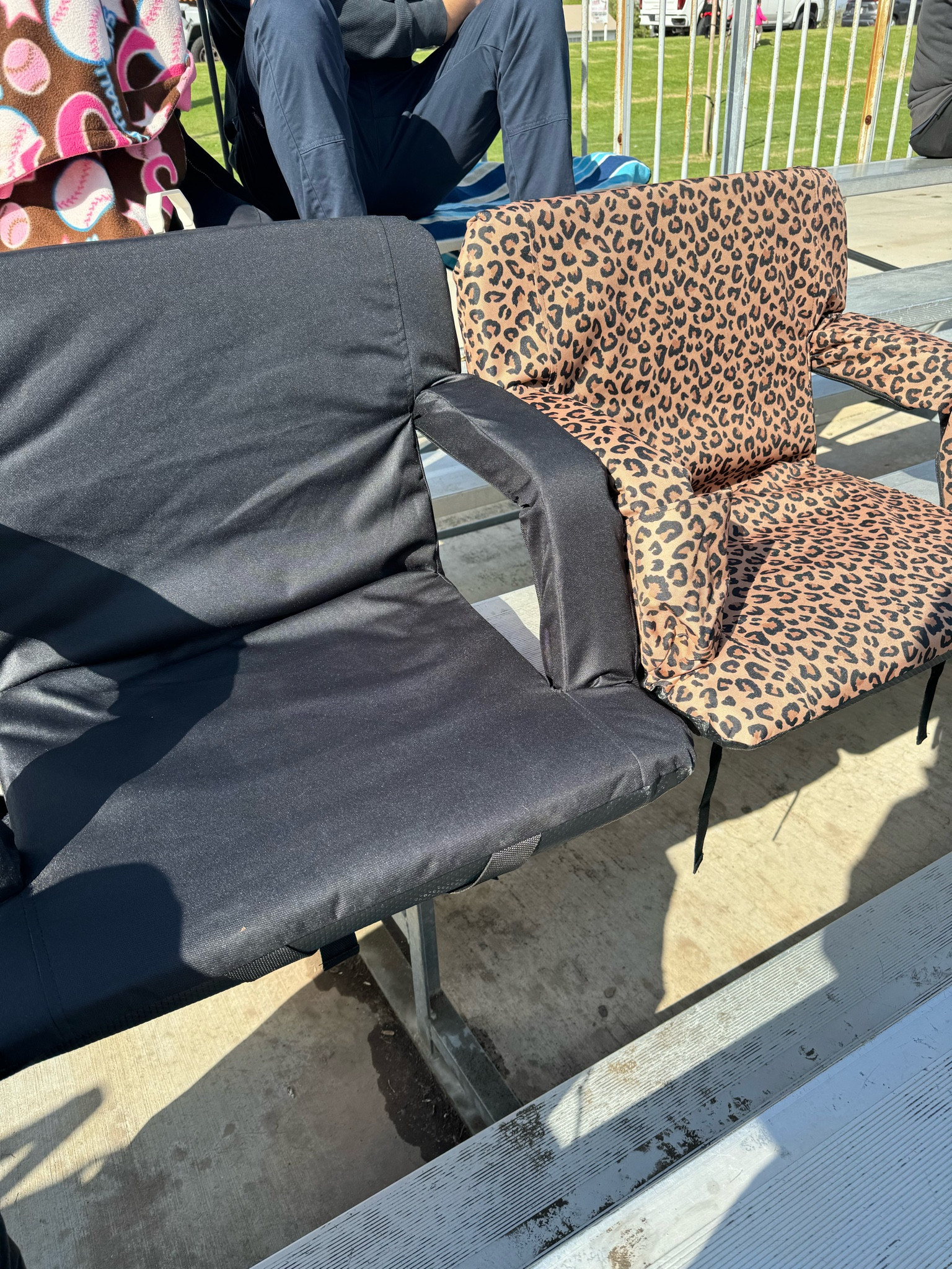 Heated stadium seats 