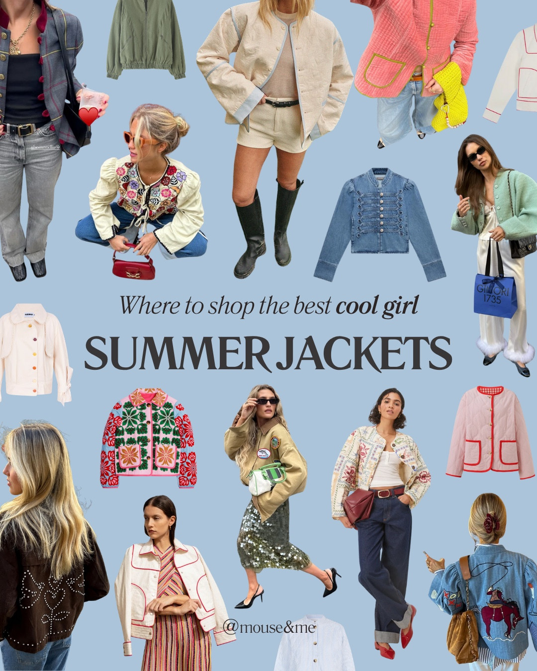 It’s not too late to find the perfect lightweight summer jacket ✨👉

Went a little OTT & found 18 we loved… couldn’t resist, there are too many cool jackets out there 🩵

#jackets #summerjacket #summerfashion #wheretoshop #quiltedjacket #bomberjacket #denimjacket #londonfashion #copenhagenstyle #coolgirl

Where to shop the coolest summer jackets