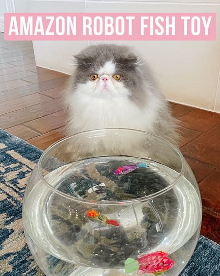 A day at the fish market 🐠 Couldn’t resist these Amazon Robot Fish for cats! Ollie wasn’t super interested but Oscar was entertained for a while and cried when we put them away 😂 tags: cat toys, pet toys 



#LTKfamily #LTKhome #LTKbaby