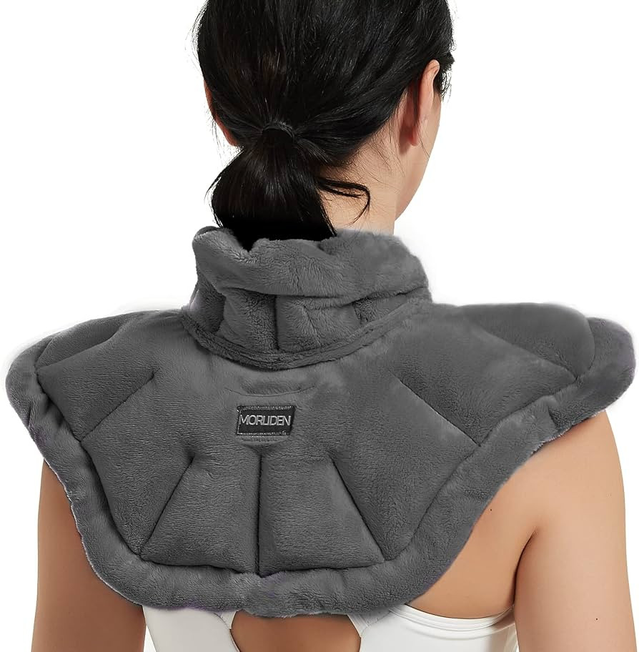 Microwave Neck Heating Wrap, Microwavable Heating Pad for Neck and Shoulders, Microwave Shoulder ... | Amazon (US)