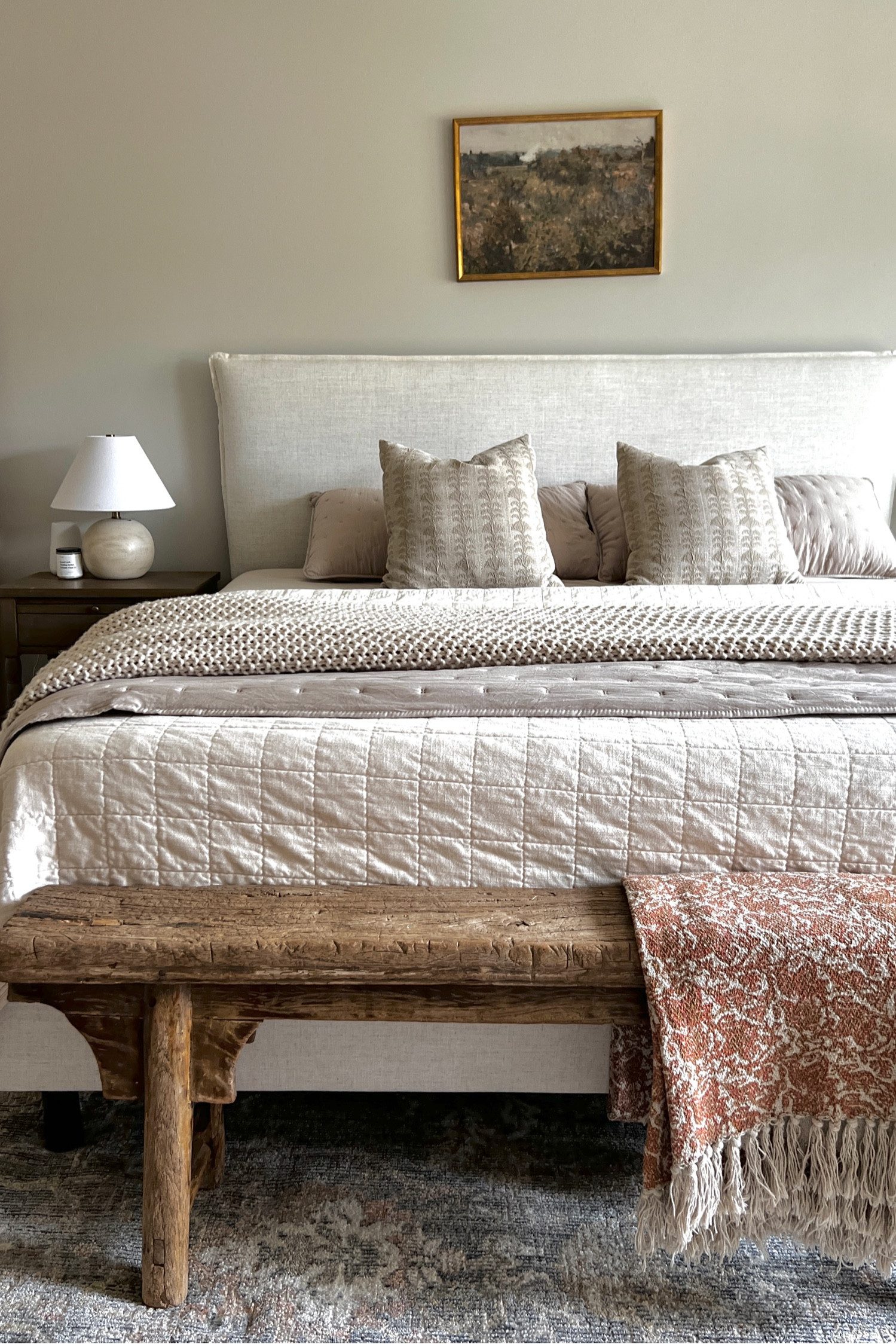 Cozy neutral
Bedroom bedding 

#LTKfamily #LTKhome #LTKunder50