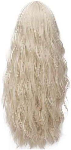 Amazon.com: Probeauty Light Blonde Curly Wave Wig Women Long Wave Wig for Halloween Costume : Clo... | Amazon (US)