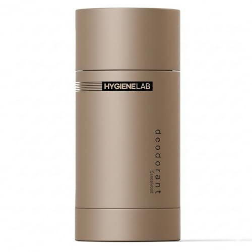 HygieneLab Men’s Deodorant – Aluminum-Free, 24-Hour+ Odor Protection, EWG Verified, Smooth Glide Application, Powered by Essential Oils, Premium Sandalwood Scent | Amazon (US)