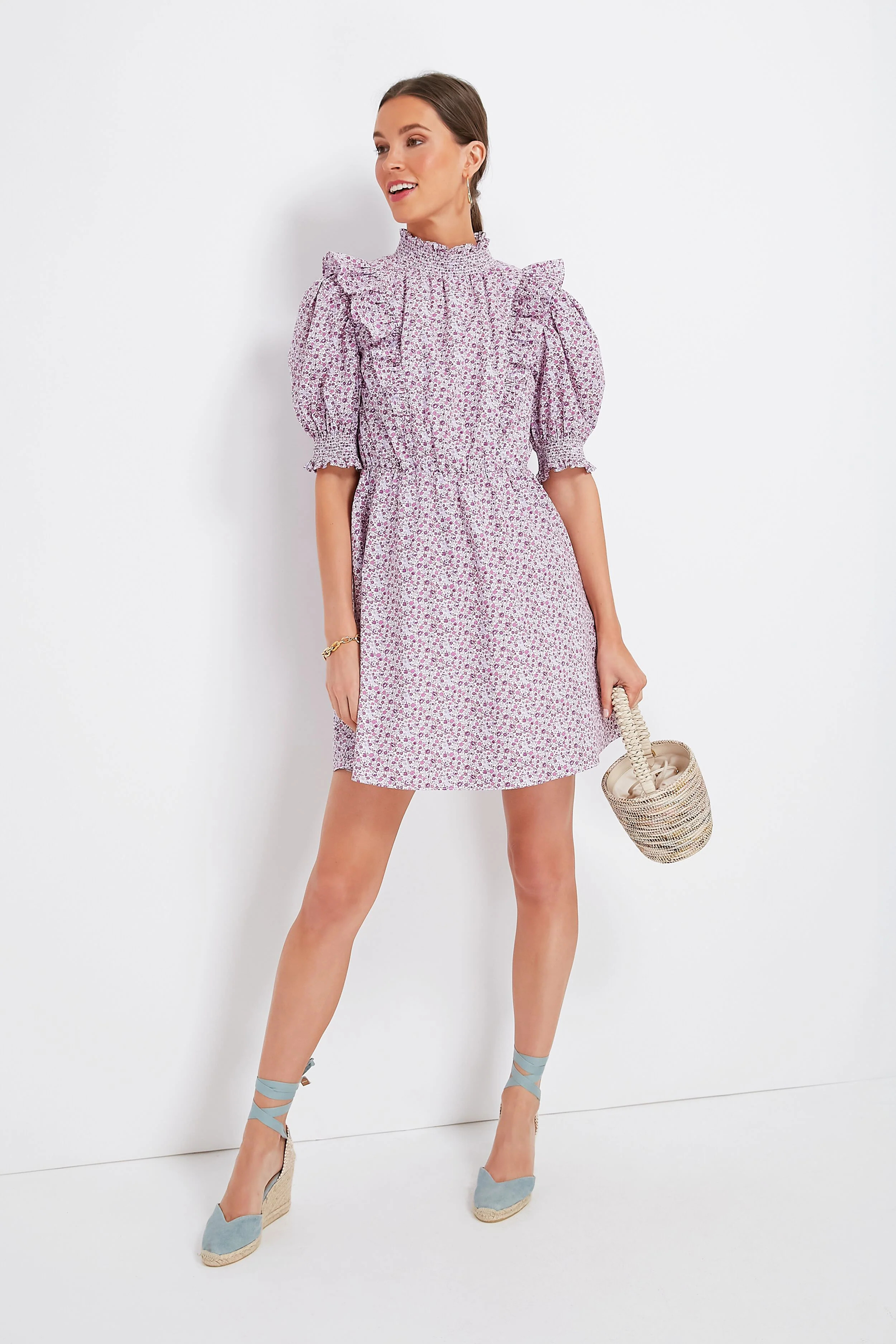 Purple Floral Periwinkle Mini Dress | Tuckernuck (US)