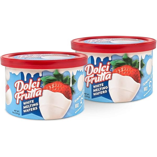 Dolci Frutta White Melting Wafers, 8 ounce (Pack of 2) | Simply Microwave, Dip & Done! Always Gluten | Amazon (US)