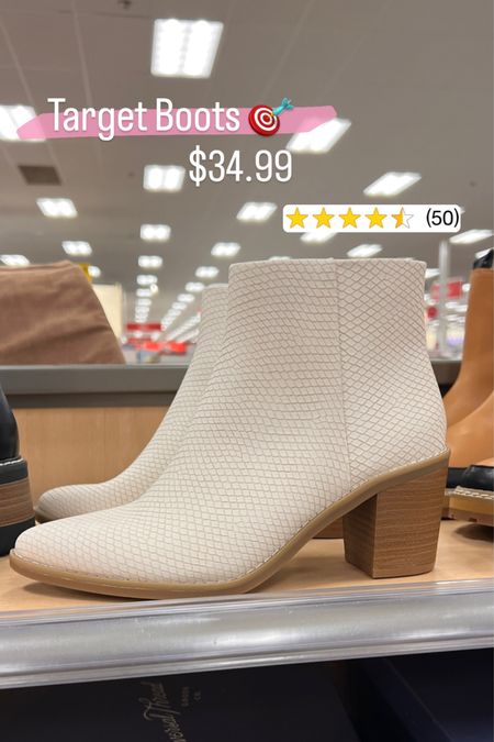 White booties from Target / Target shoes / target boots / fall booties 

#LTKSeasonal #LTKunder50 #LTKshoecrush