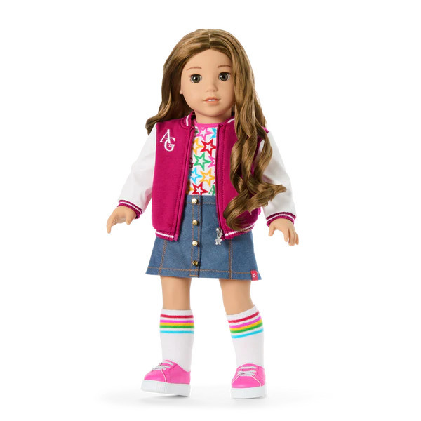 Truly Me™ 18-inch Doll #118 with curly caramel hair | American Girl