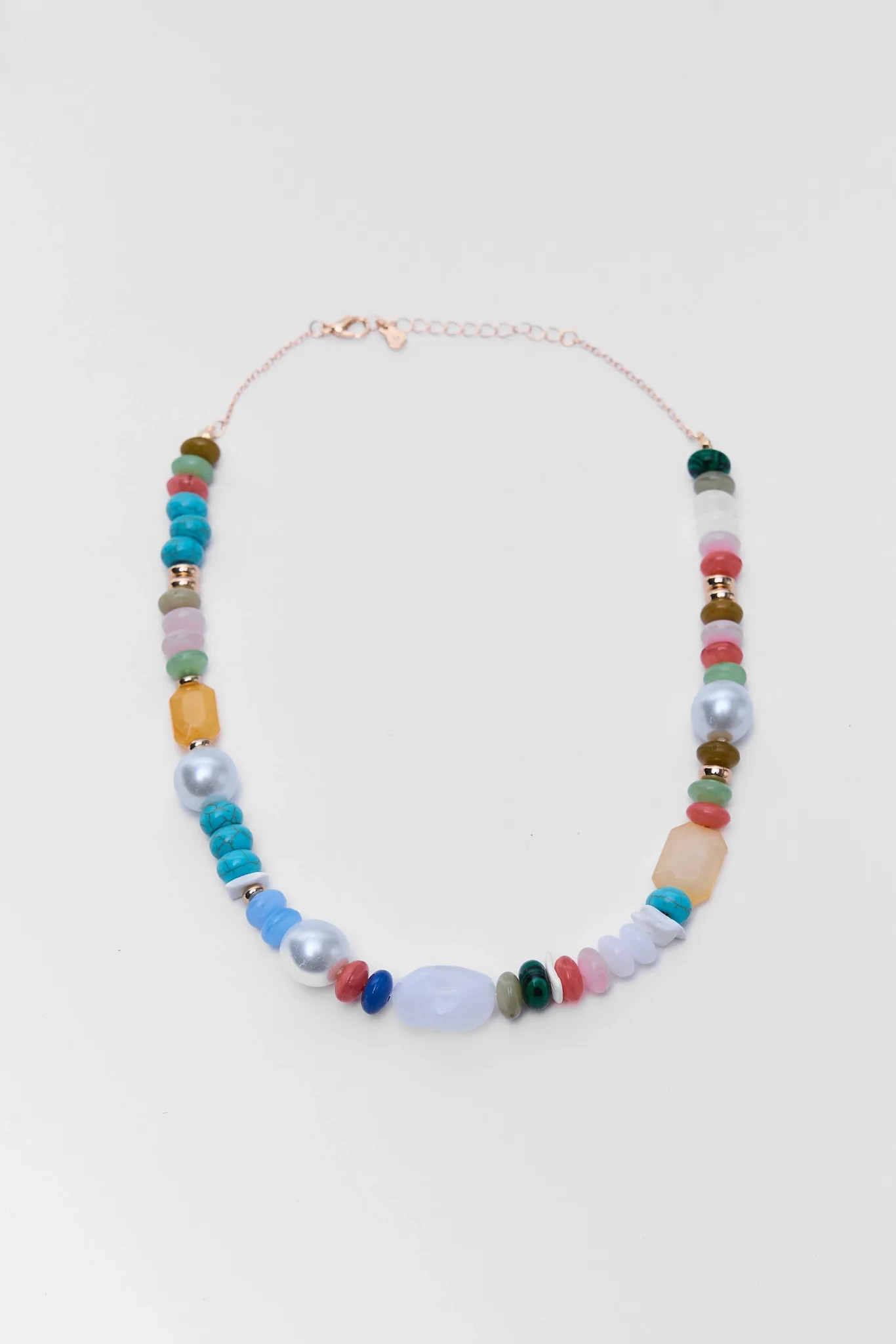 Multi Stone Beaded Necklace | Avara