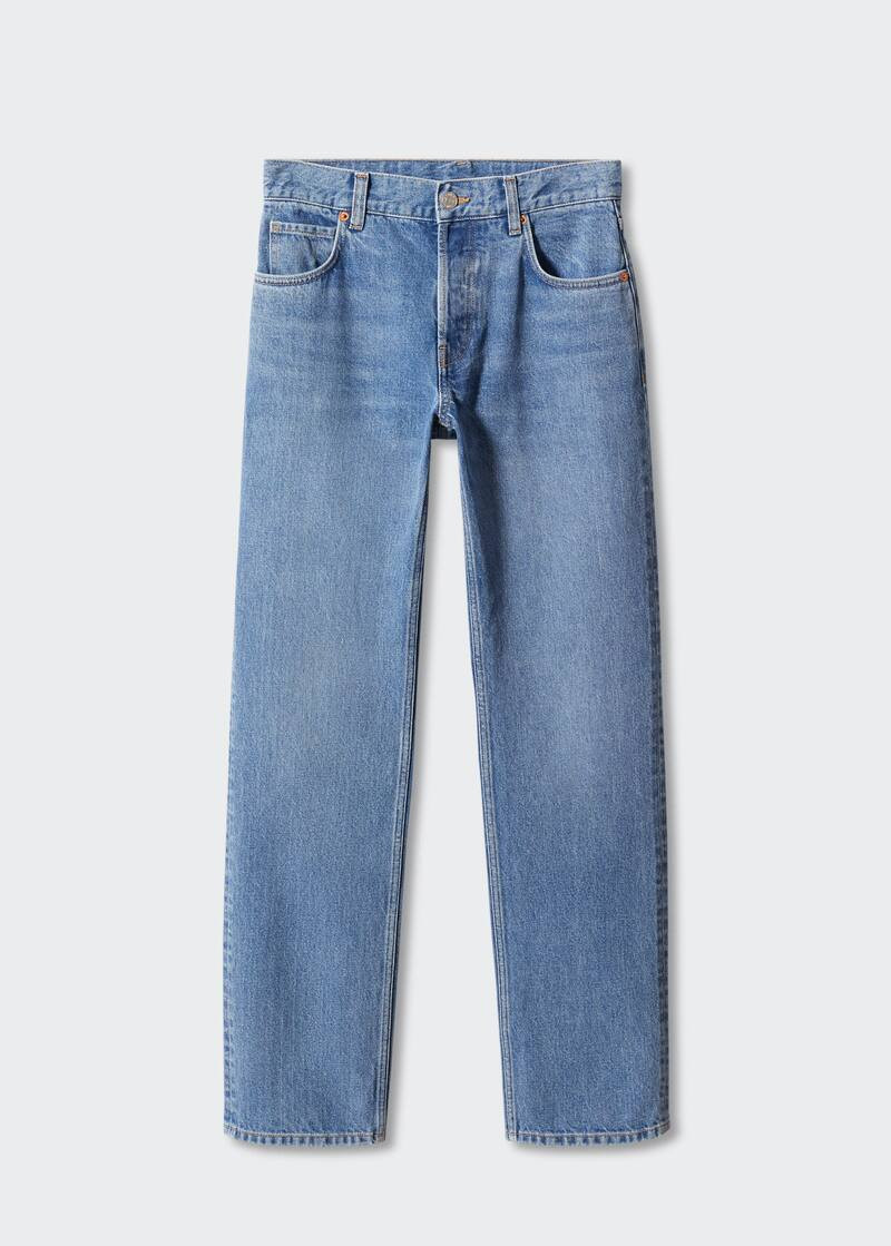 Mid-rise straight jeans | MANGO (US)