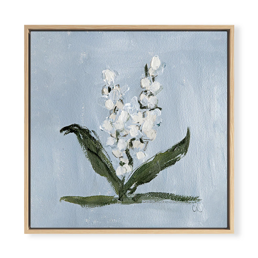 Blue Botanical No. 1 Square by Cady Karras Art Print | Urban Garden Prints