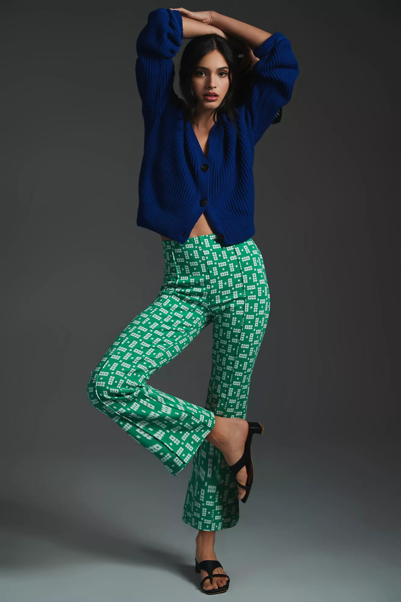 The Margot Kick-Flare Cropped Pants | Anthropologie (US)