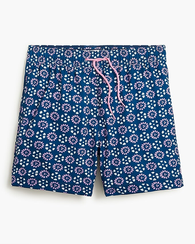 Boys' floral geometric swim trunk | J.Crew Factory