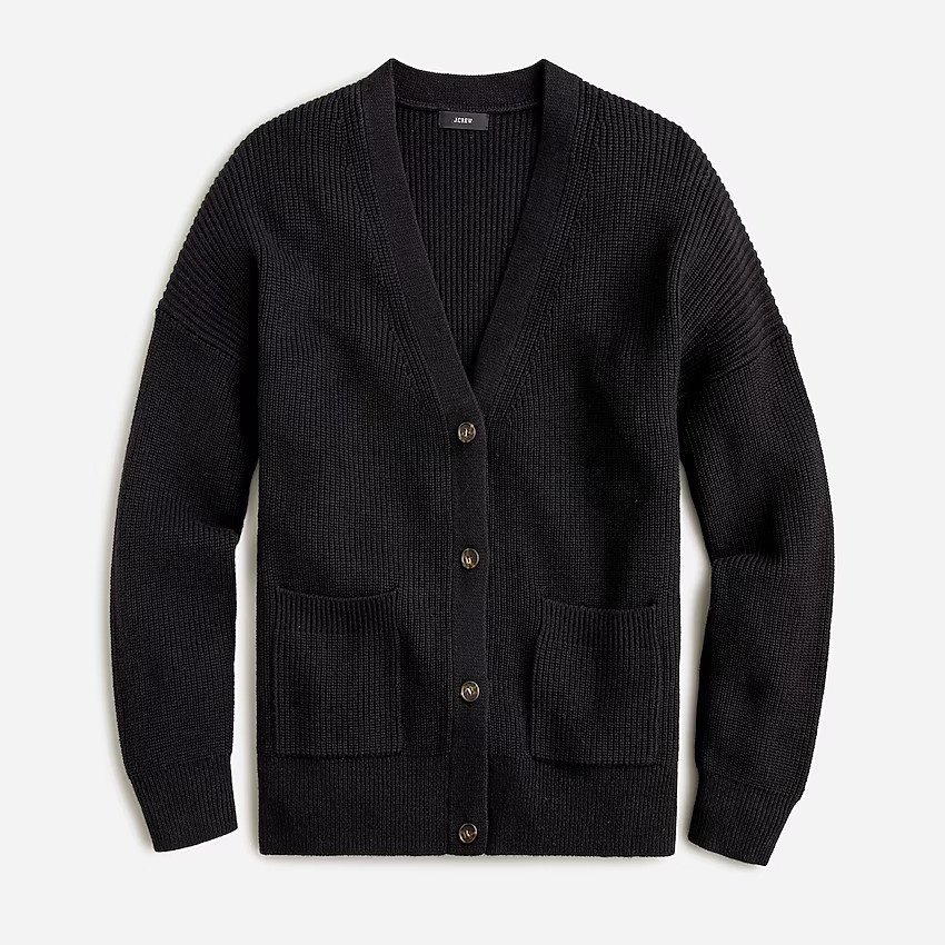 V-neck cotton-cashmere cardigan sweater | J. Crew US