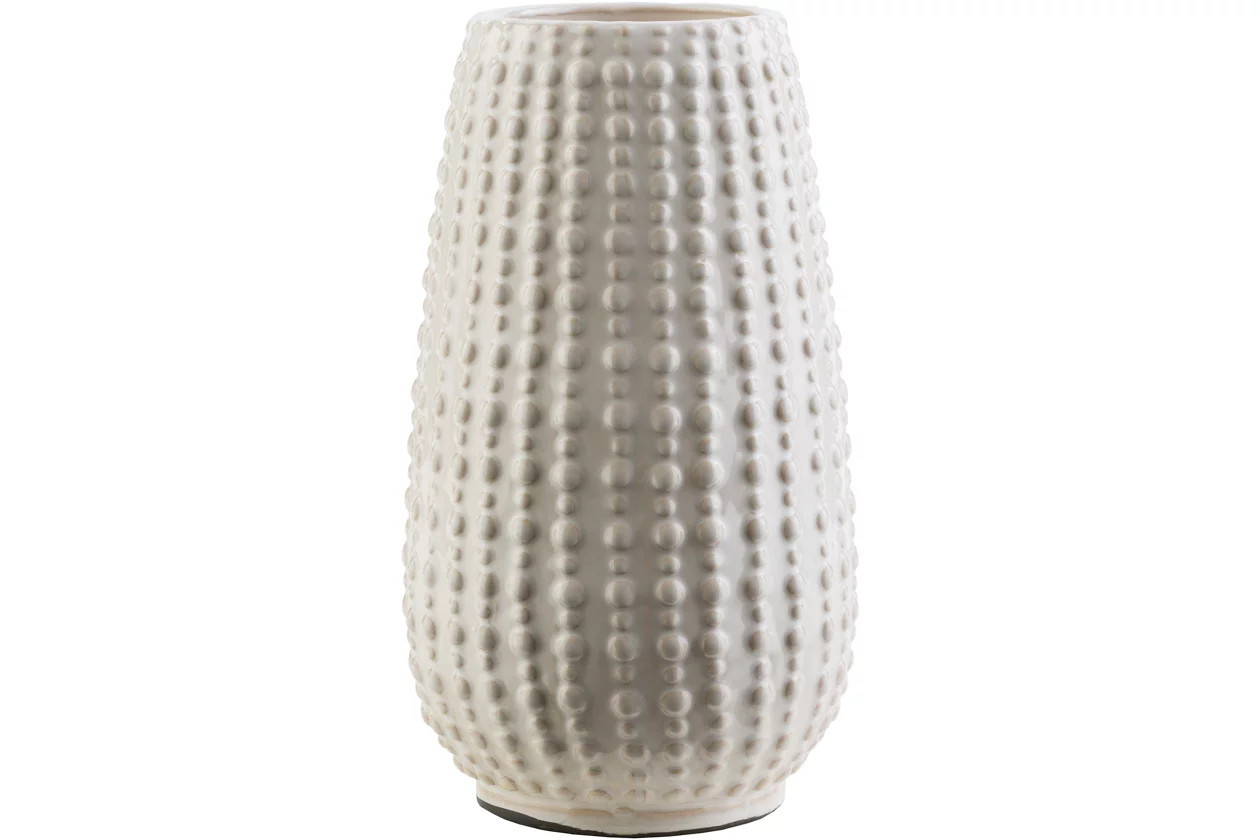 Surya Medium White Decorative Table Vase | Ashley Homestore