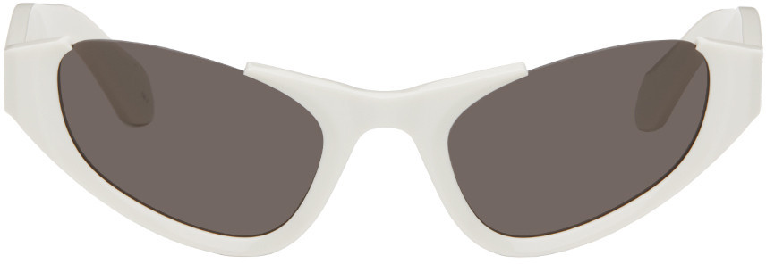 ALAÏA White Cat-Eye Sunglasses | SSENSE