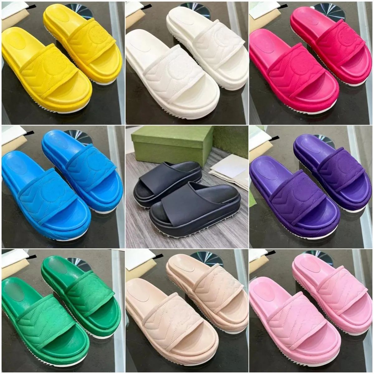Rubber Slipper Slides Non Slip Sandals Thick Bottom Classics Sandal Solid Color Flip Flops SS6755 | DHGate